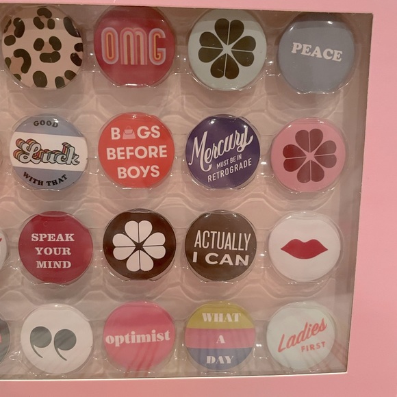 Kate Spade Magnets Set o 24 Actually I Can Dorm Decor Refrigerator School Locker - Picture 4 of 5